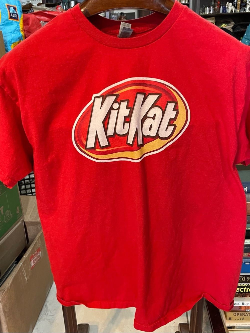 Gildan Red Kit Kat Logo Tee